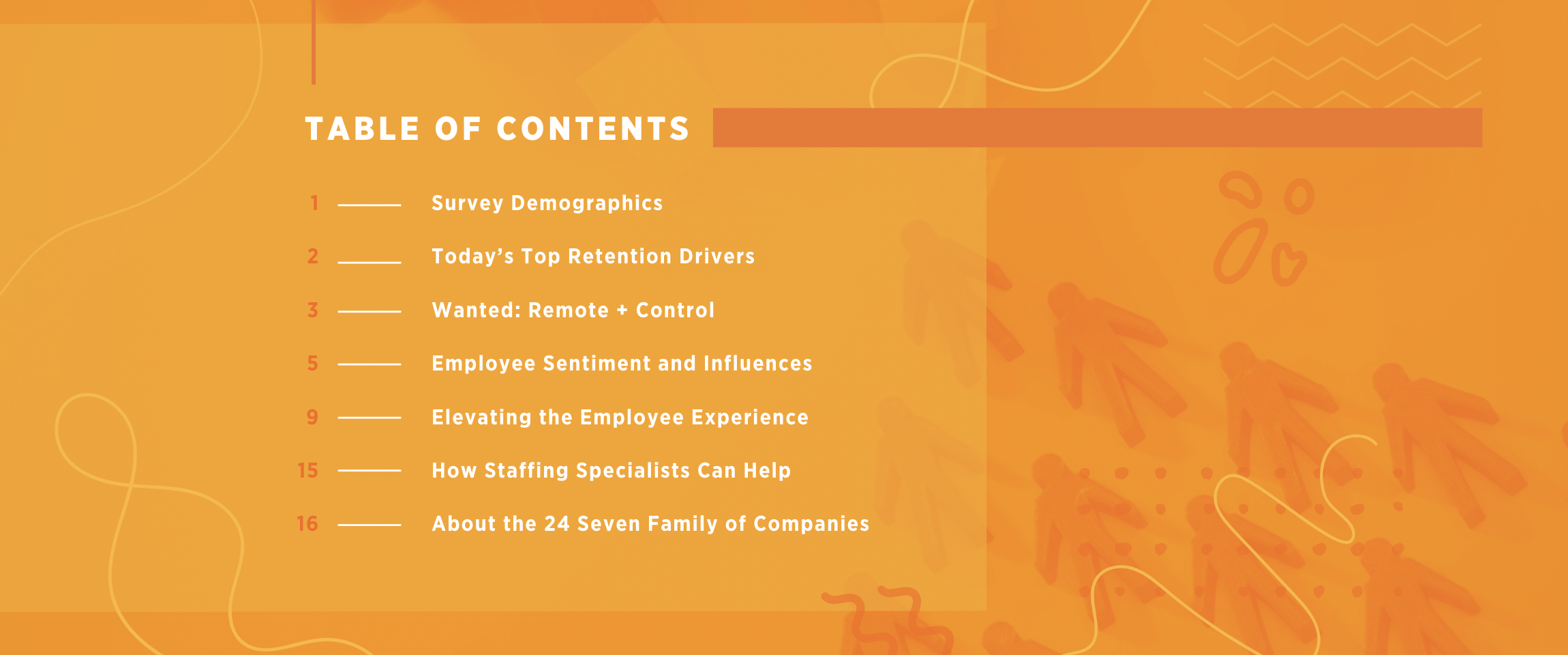 Talent Retention Report: Table of Contents
